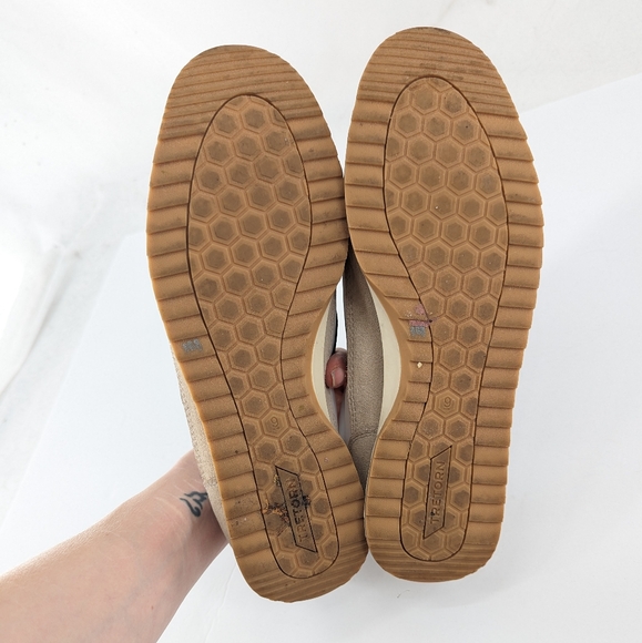 Tretorn Rawlins Low Top Sneakers Beige / Green Size 9 - Picture 9 of 10